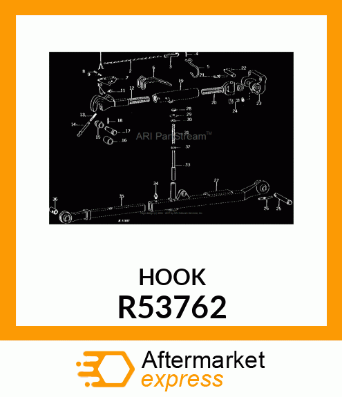 HOOK,CENTER LINK TRANSPORT R53762