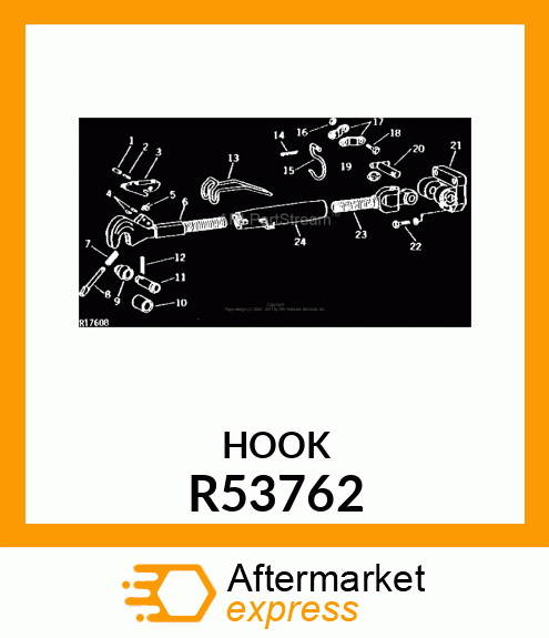 HOOK,CENTER LINK TRANSPORT R53762