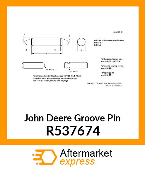 GROOVE PIN FASTENER R537674