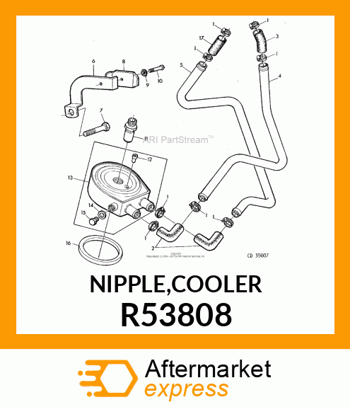 NIPPLE,COOLER R53808