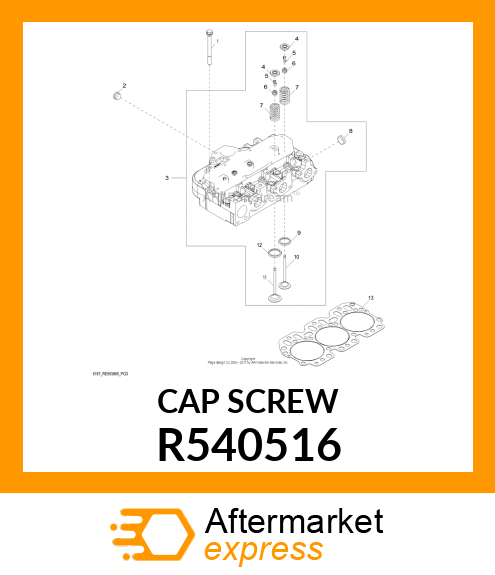 CAP SCREW, CYLINDER HEAD R540516