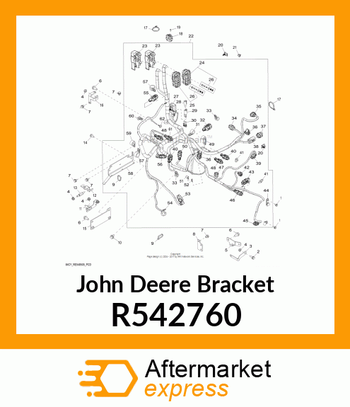 BRACKET, WIRING HARNESS 5M/5E EGR V R542760