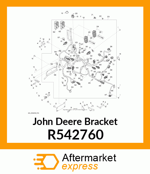 BRACKET, WIRING HARNESS 5M/5E EGR V R542760