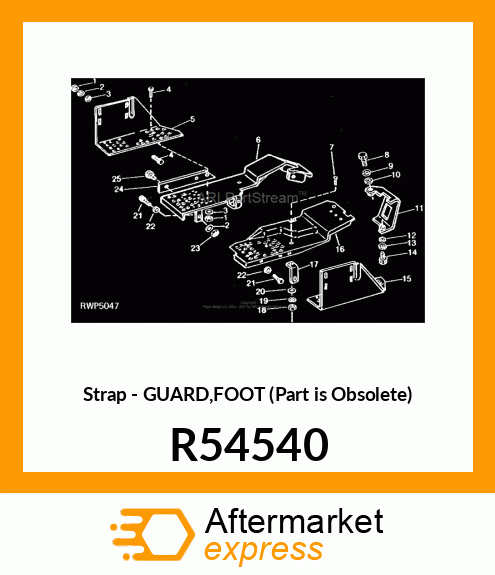 Strap - GUARD,FOOT (Part is Obsolete) R54540