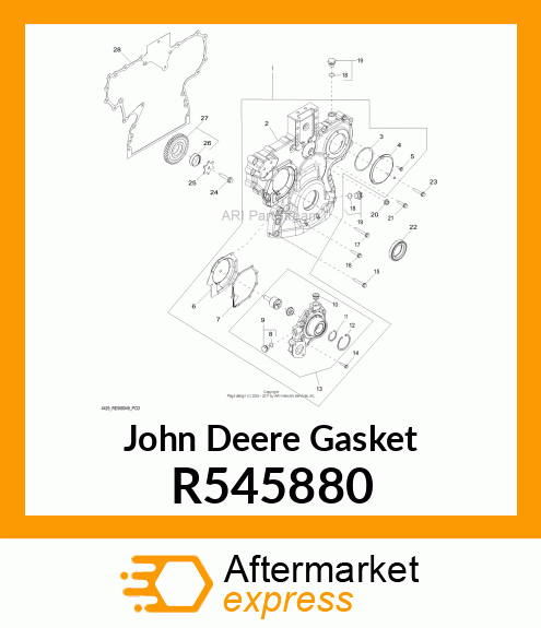 GASKET, TIMING GEAR COVER R545880