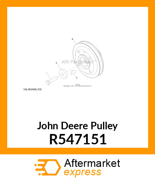 PULLEY,CRANKSHAFT R547151