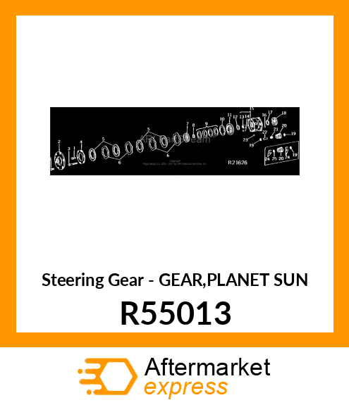 Steering Gear - GEAR,PLANET SUN R55013