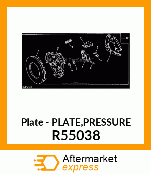 Plate - PLATE,PRESSURE R55038