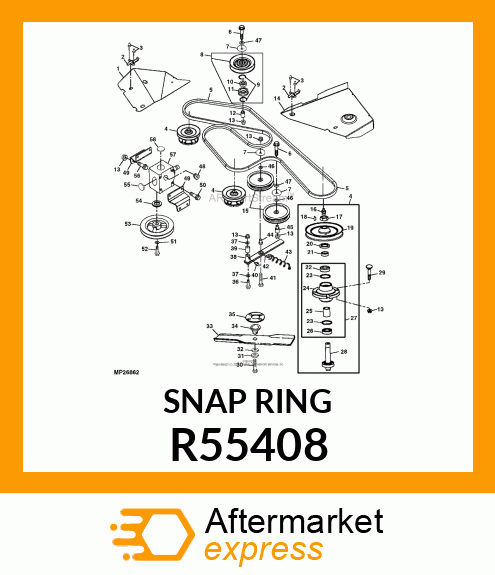 WEAR RING, SNAP RING R55408