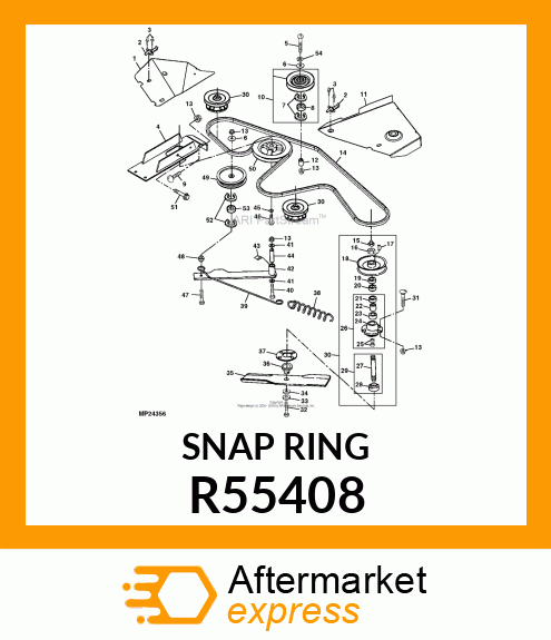 WEAR RING, SNAP RING R55408