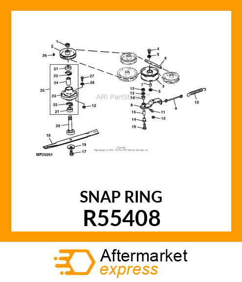 WEAR RING, SNAP RING R55408