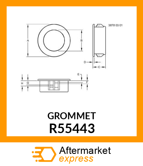 COLLAR,STEERING COLUMN TUBE R55443