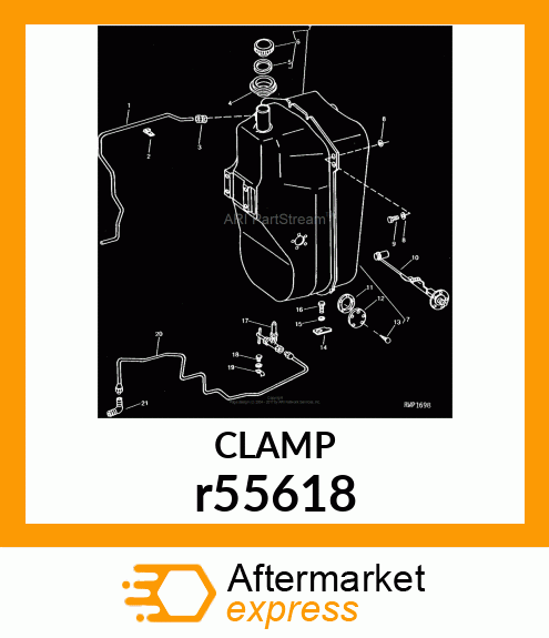 CLAMP,COATED J r55618