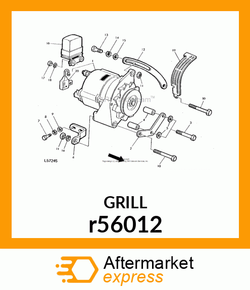 SHIELD,ALTERNATOR r56012