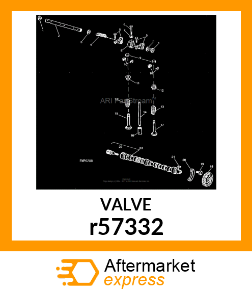 INTAKE VALVE r57332