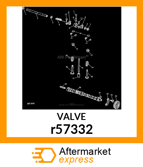 INTAKE VALVE r57332