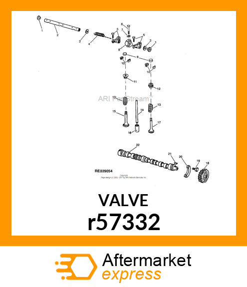 INTAKE VALVE r57332