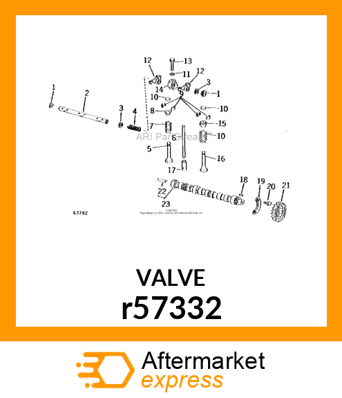 INTAKE VALVE r57332