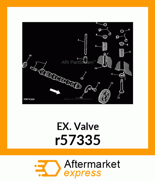 EXHAUST VALVE r57335