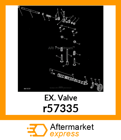 EXHAUST VALVE r57335