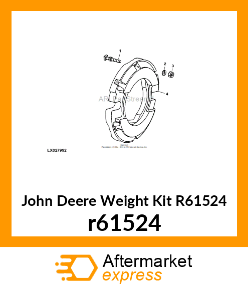 WEIGHT, WHEEL r61524