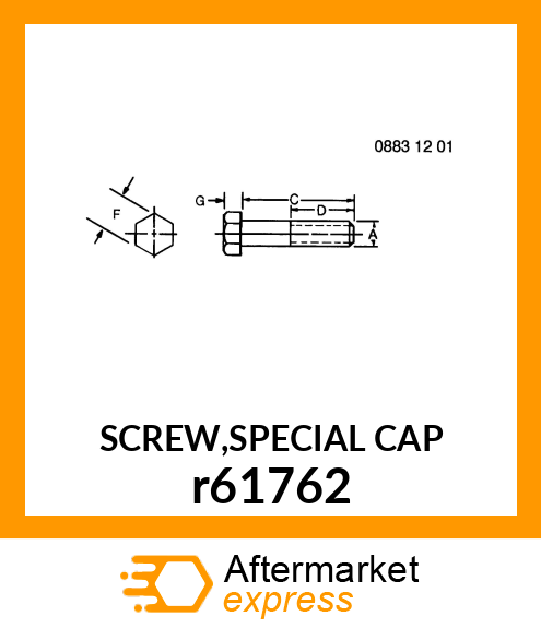 SCREW,SPECIAL CAP r61762