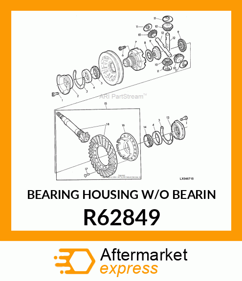 Bearing Housing with O Bearin R62849