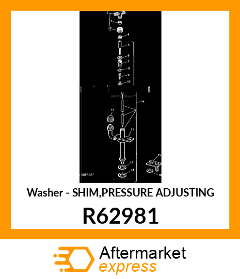 Washer - SHIM,PRESSURE ADJUSTING R62981