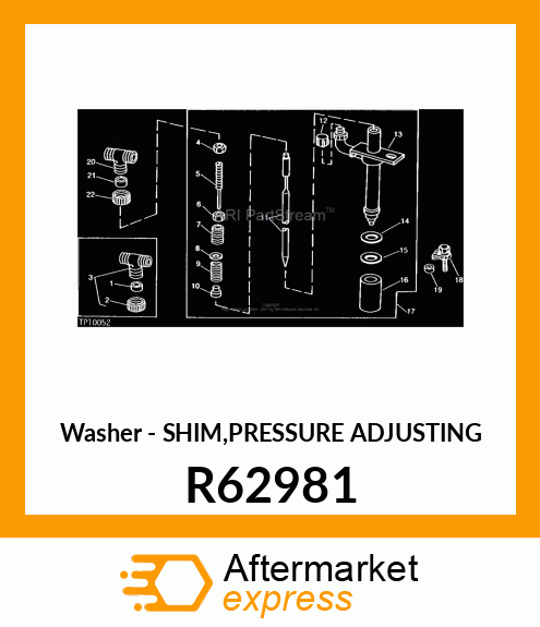 Washer - SHIM,PRESSURE ADJUSTING R62981