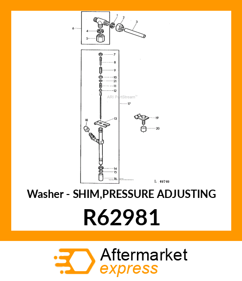 Washer - SHIM,PRESSURE ADJUSTING R62981