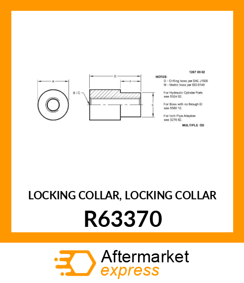 LOCKING COLLAR, LOCKING COLLAR R63370