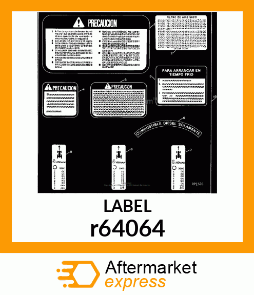 LABEL, PTO SAFETY r64064