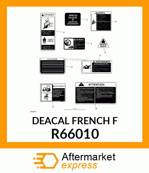 LABEL, DRY AIR CLEANER R66010