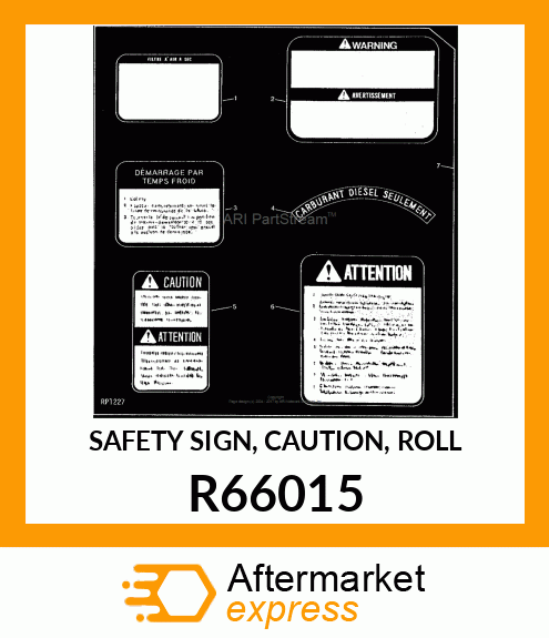 SAFETY SIGN, CAUTION, ROLL R66015