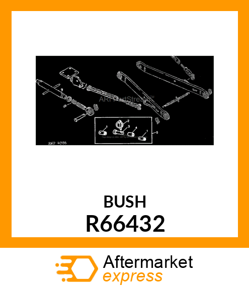 Draft Link Conversion Bushing, Cat. II to Cat. I R66432