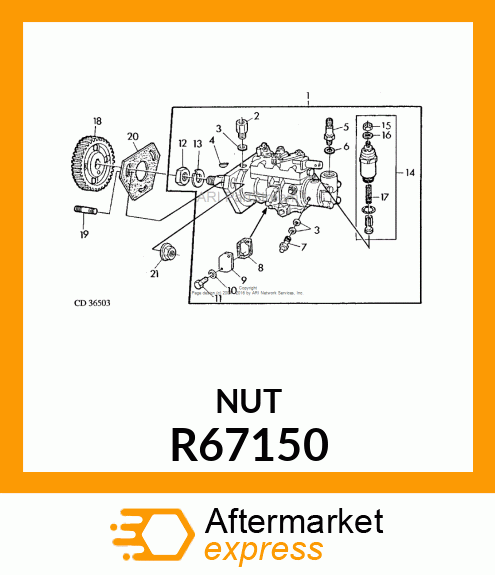 NUT R67150