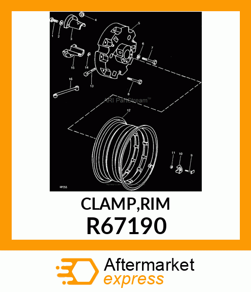 CLAMP,RIM R67190