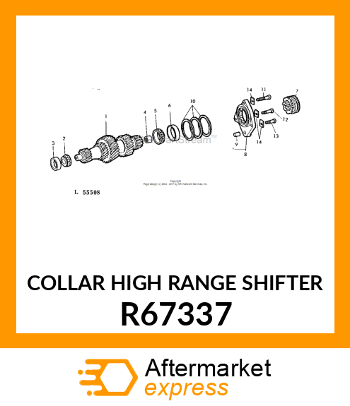 COLLAR HIGH RANGE SHIFTER R67337
