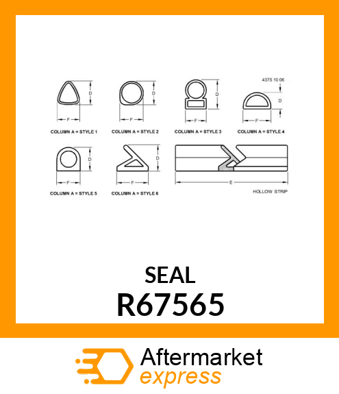 ISOLATOR, MULLION R67565