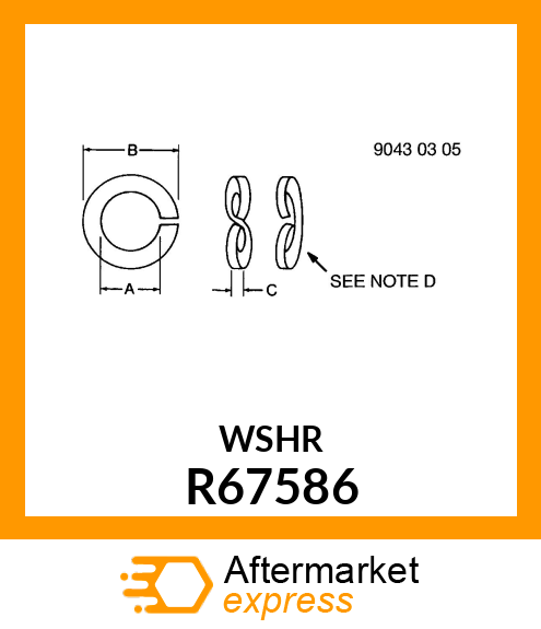 WASHER, SPECIAL LOCK R67586
