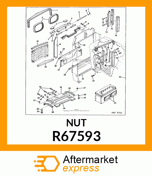 NUT, SPECIAL R67593