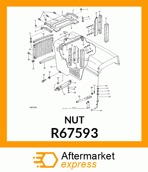 NUT, SPECIAL R67593