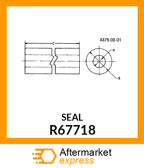 INSULATOR, NON SPLIT LENGHT=1625MM R67718