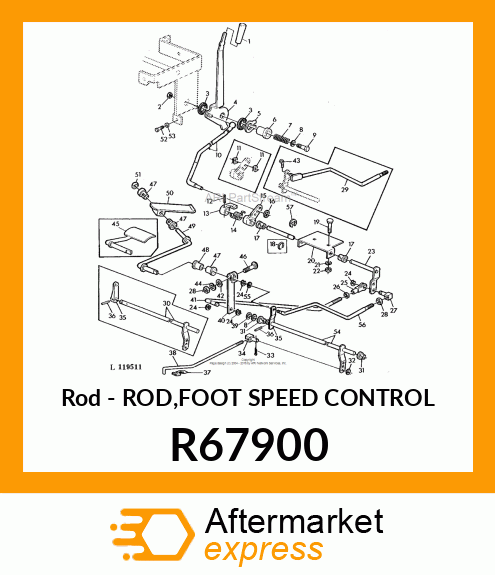 Rod - ROD,FOOT SPEED CONTROL R67900