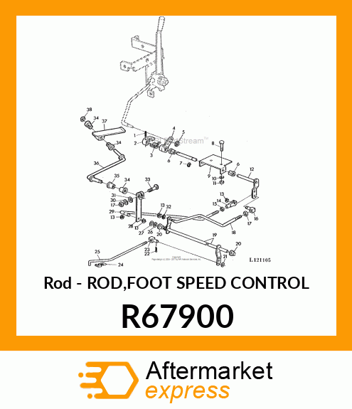 Rod - ROD,FOOT SPEED CONTROL R67900