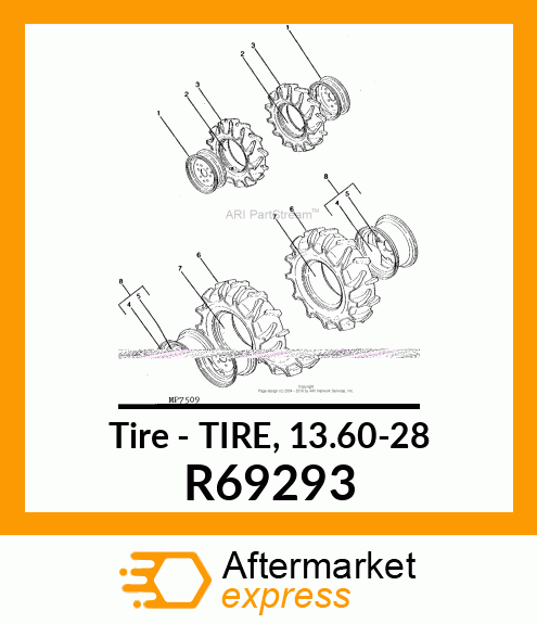 Tire - TIRE, 13.60-28 R69293