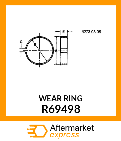 RING, PISTON WEAR R69498