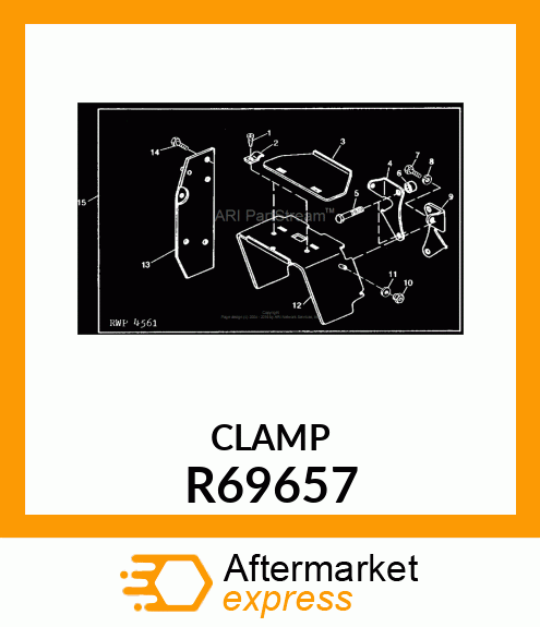 CLAMP, HINGE R69657