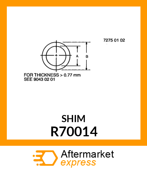 SHIM, 0.076 STEEL R70014