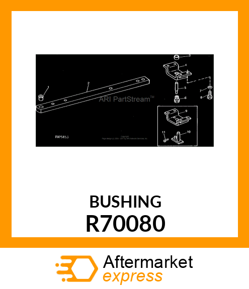 ADAPTER, DRAWBAR PIN R70080